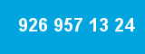 926 957 13 24 926 957 13 24